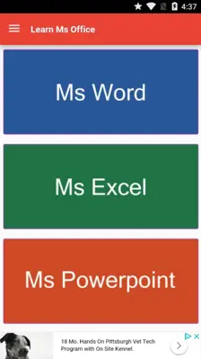 Learn ms office android App screenshot 0